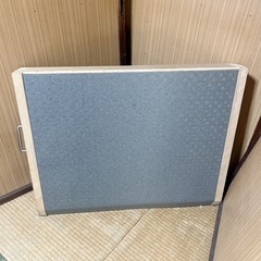 持ち運び取っ手付き スロープ台／段差解消用 木製スロープの画像
