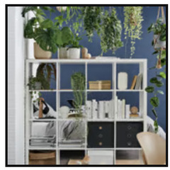 IKEA＿KALLAX カラックス シェルフユニット, ホワイト, 147x147 cmの画像