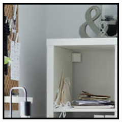 IKEA＿KALLAX カラックス シェルフユニット, ホワイト, 147x147 cmの画像