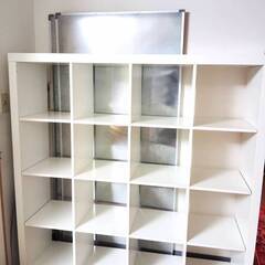 IKEA＿KALLAX カラックス シェルフユニット, ホワイト, 147x147 cmの画像