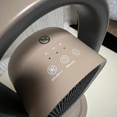 美品／ほぼ新品】Plus’more 3Dセラミックヒーター＆ファン MO-WA005★リモコン・箱付き★つくば市内受け渡し可 の画像
