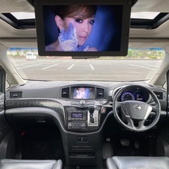 サンルーフ★ライダー★黒革シート★後席フリップダウンモニター★両側電動パワースライドドア★Bluetooth★大型リヤウィングスポイラーの画像