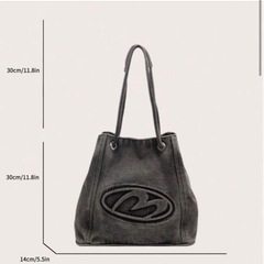レディース バッグ SHEIN Y2K でデニムトートの画像