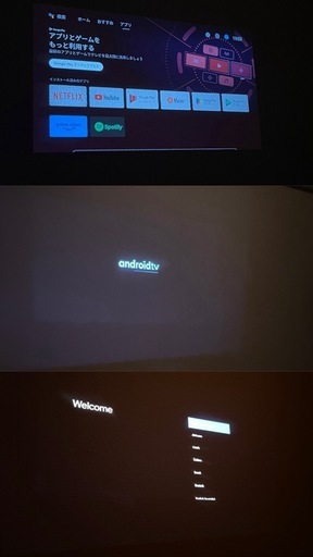 美品　etoe　プロジェクター　GoogleTV搭載 4K対応 天井投影　マジックレンズ付き