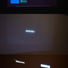 美品　etoe　プロジェクター　GoogleTV搭載 4K対応 天井投影　マジックレンズ付きの画像