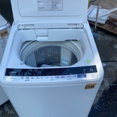 NO B580🌈福岡市内配送設置無料✨🌈日立 全自動洗濯機 8kg ホワイト ビートウォッシュ BW-V80E W 洗剤セレクト 大流量ナイアガラ ビート洗浄の画像