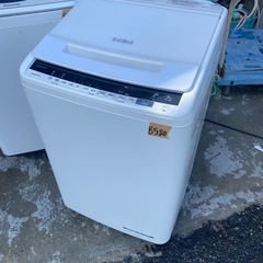 NO B580🌈福岡市内配送設置無料✨🌈日立 全自動洗濯機 8kg ホワイト ビートウォッシュ BW-V80E W 洗剤セレクト 大流量ナイアガラ ビート洗浄の画像
