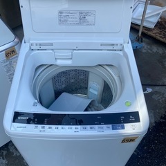 NO B580🌈福岡市内配送設置無料✨🌈日立 全自動洗濯機 8kg ホワイト ビートウォッシュ BW-V80E W 洗剤セレクト 大流量ナイアガラ ビート洗浄の画像