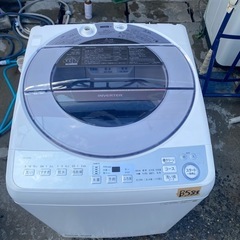 NO B583🌈福岡市内配送設置無料✨🌈ES-GV8D-S 全自動洗濯機 シルバー系 [洗濯8.0kg /乾燥機能無 /上開き]  2019年の画像