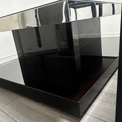 ガラス　ろーてーぶるローテーブルの画像