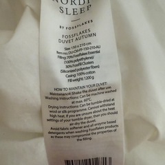 無料Nordic Sleep 掛け布団（DUVET AUTUMN）×2の画像
