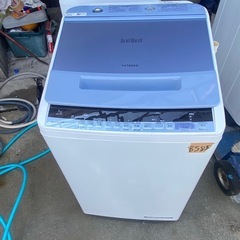 NO B585🌈福岡市内配送設置無料✨🌈日立 HITACHI ビートウォッシュ 全自動洗濯機 （7kg） ブルー BW-V70C A 2019年の画像