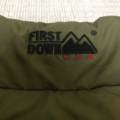 90s FIRST DOWN ファーストダウン リバーシブルダウンジャケット Lの画像