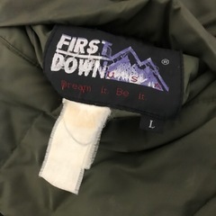 90s FIRST DOWN ファーストダウン リバーシブルダウンジャケット Lの画像