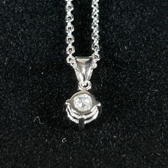 モアサナイト 0.5ct ネックレス シルバー925 人工モアサナイト  21321912の画像