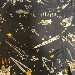 宇宙柄　ハーフパンツ　グローバルワーク　の画像