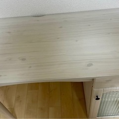PCデスク　ウッド　の画像