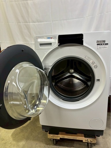 【成約済み】AQUAドラム式洗濯機 AQW-DX12N 洗濯12kg 乾燥6kg 2023年製