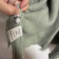 W.W.G グリーンニットカーディガンの画像