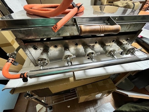 ガスグリドルLPガス 蓋付き