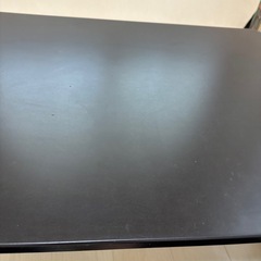 折りたたみテーブル　ローテーブル　マット　ブラック　黒の画像