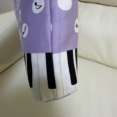 入園入学習い事 お手さげ トートバッグ レッスンバッグ ピアノ楽器柄の画像