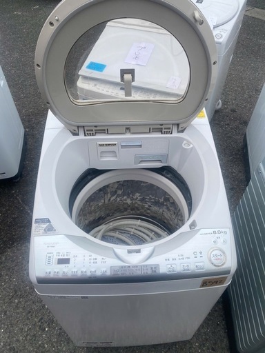 NO B592?福岡市内配送設置無料✨?ES-TX8B-N 縦型洗濯乾燥機 ゴールド系 [洗濯8.0kg /乾燥4.5kg /ヒーター