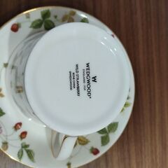 ウェッジウッド　WEDGWOOD ワイルドストロベリー　カップ　ソーサー2脚セットの画像