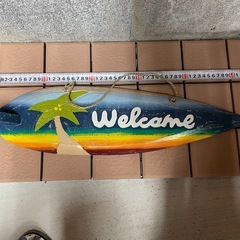 ハワイアン　ウッドサインボードの画像