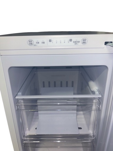 【ほぼ未使用‼️】アイリスオーヤマ スリム冷凍庫 KUSN-S8C-W（2024年製／80Lスリムタイプ）