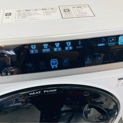 【最安値】2024年購入AQUAドラム式洗濯乾燥機　ヒートポンプAQW-D12P 洗剤自動 配達無料！①の画像