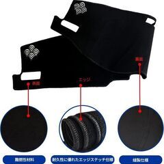 未使用 社外品 トヨタ ハリアー 80系 ダッシュボードマット 難燃性 職人手縫い仕様 UV99%遮光 の画像
