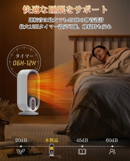 セラミックファンヒーター 650W/800W