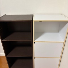 カラーボックス２つの画像