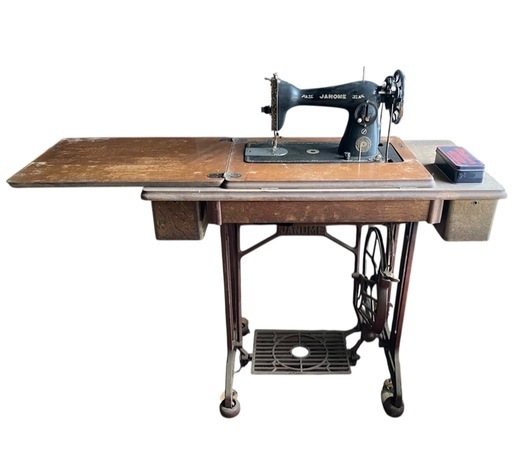 アンティークミシン JANOME 台・説明書付 ヴィンテージ ミシン ma141 足踏みミシン アンティーク 昭和レトロ 当時物 レトロ