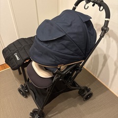 ベビーカー　　コンビ ホワイトレーベル スゴカルα 4キャス compactエッグショックHUの画像