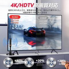 テレビアンテナ⭐️室内アンテナ 地デジアンテナ 強化モデル500KM 全方位受信の画像