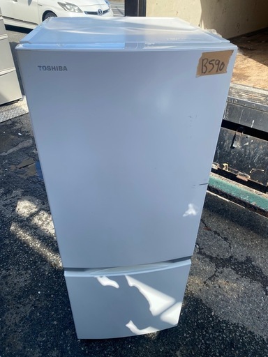 NO B590?福岡市内配送設置無料✨?GR-R15BS-W 冷蔵庫 BSシリーズ セミマットホワイト [153L /2ドア /右開き