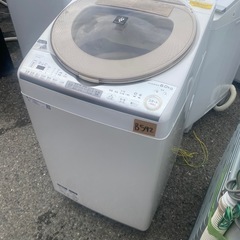 NO B592🌈福岡市内配送設置無料✨🌈ES-TX8B-N 縦型洗濯乾燥機 ゴールド系 [洗濯8.0kg /乾燥4.5kg /ヒーター乾燥(排気タイプ) /上開きの画像