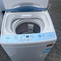 NO B594🌈福岡市内配送設置無料✨🌈洗濯機　アクア　2019年製　7kg　AQW-H73　の画像