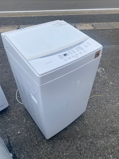 NO B595?福岡市内配送設置無料✨?全自動洗濯機 ホワイト IAW-T603WL [洗濯6.0kg /簡易乾燥(送風機能) /上開