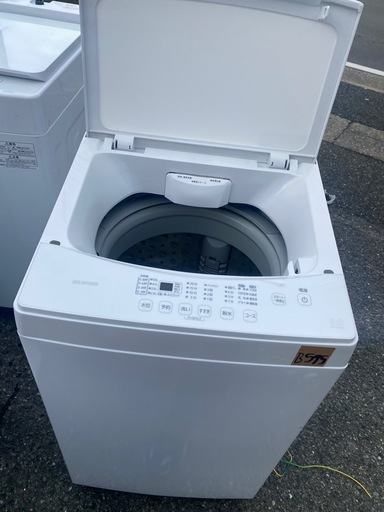 NO B595?福岡市内配送設置無料✨?全自動洗濯機 ホワイト IAW-T603WL [洗濯6.0kg /簡易乾燥(送風機能) /上開