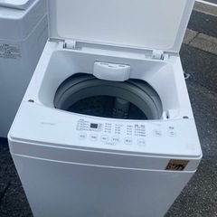 NO B595🌈福岡市内配送設置無料✨🌈全自動洗濯機 ホワイト IAW-T603WL [洗濯6.0kg /簡易乾燥(送風機能) /上開き] 2021年の画像