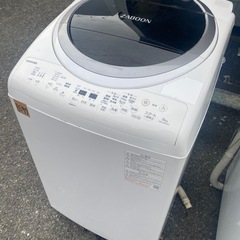 NO B597🌈福岡市内配送設置無料✨🌈縦型洗濯乾燥機 ZABOON（ザブーン） グランホワイト AW-8VM1-W [洗濯8.0kg /乾燥4.5kg /ヒーター乾燥(排気タイプ) /上開き] 2021年の画像