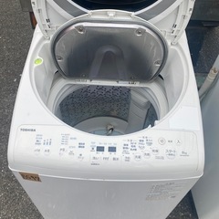 NO B597🌈福岡市内配送設置無料✨🌈縦型洗濯乾燥機 ZABOON（ザブーン） グランホワイト AW-8VM1-W [洗濯8.0kg /乾燥4.5kg /ヒーター乾燥(排気タイプ) /上開き] 2021年の画像