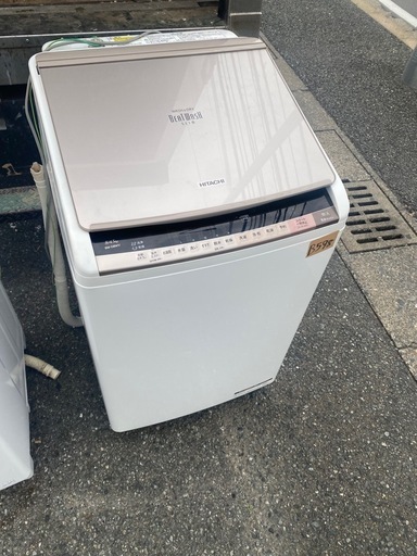 NO B598?福岡市内配送設置無料✨?BW-D8WV-N 日立 洗濯乾燥機 ビートウォッシュ 洗濯8kg 乾燥4.5kg