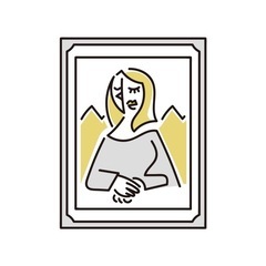 額付きの絵画をください