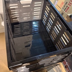 カインズ　折りたたみ　コンテナ　ブラック　10個　オリコンの画像