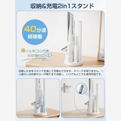 掃除機 コードレス 軽量 置くだけ充電　38Kpa強力吸引 最大40分連続稼の画像
