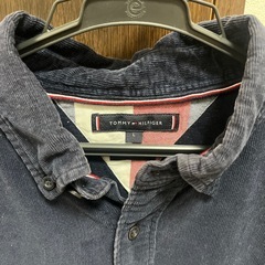 【Lサイズ】TOMMY HILFIGER ネイビー コーデュロイシャツの画像